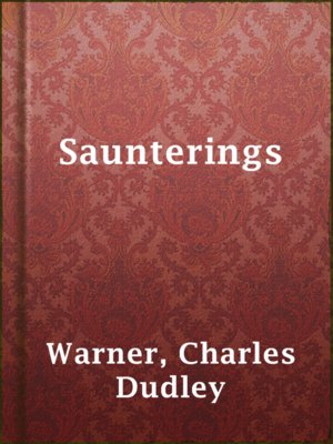 cover image of Saunterings